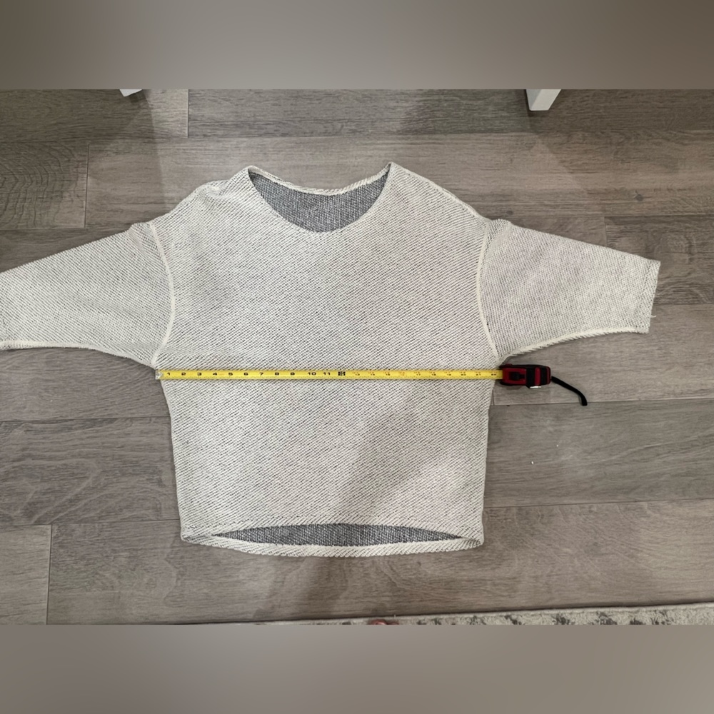 Reversible oversized sweater